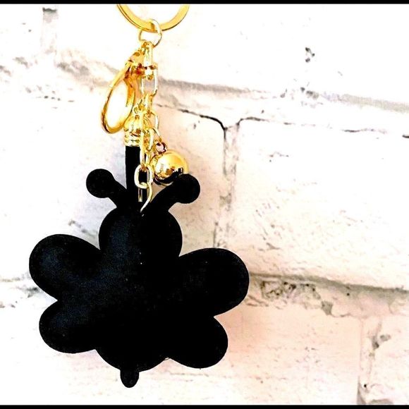 NEWÂ Rhinestone Bumble bee Keychain Purse Charm, Puffy, Tassel - OS - Picture 4 of 5